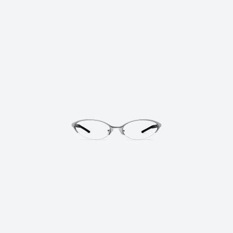 Gentle Monster Limes 02 Cat-Eye Glasses Silver Mixed Material