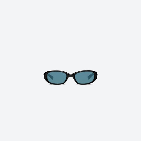 Gentle Monster Kafka 01 Square Sunglasses Black Blue Lens
