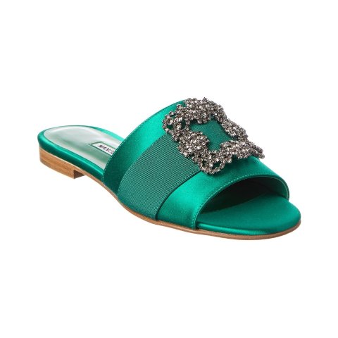 Manolo Blahnik Manolo Blahnik Martamod Satin Sandal