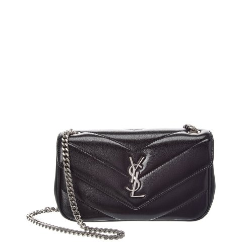 Saint Laurent Loulou Mini Leather Crossbody Bag