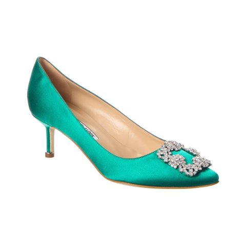 Manolo Blahnik Hangisi 50 Satin Pump