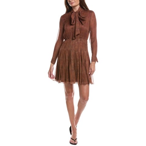 Lafayette 148 New York Lafayette 148 New York Pintuck Bow Silk Dress