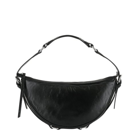 by FAR Gib Creased Leather Shoulder Bag