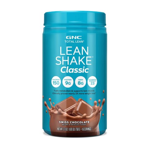 GNC Lean Shake Classic Swiss Chocolate 16 Servings