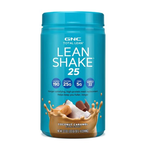GNC Lean Shake 25 Coconut Caramel Protein Powder 16 Servings