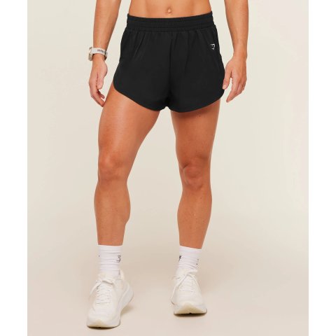 Gymshark Interval High Leg Shorts Black