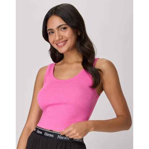 Hanes Originals Women's Rib Crop Tank
