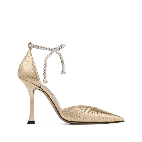 Jimmy Choo Stevie 100 Crinkled Pumps