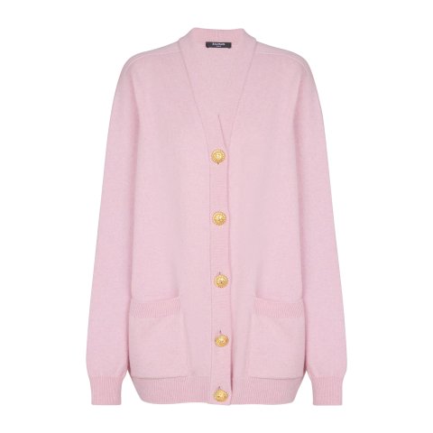 Balmain Cashmere Virgin Wool Cardigan