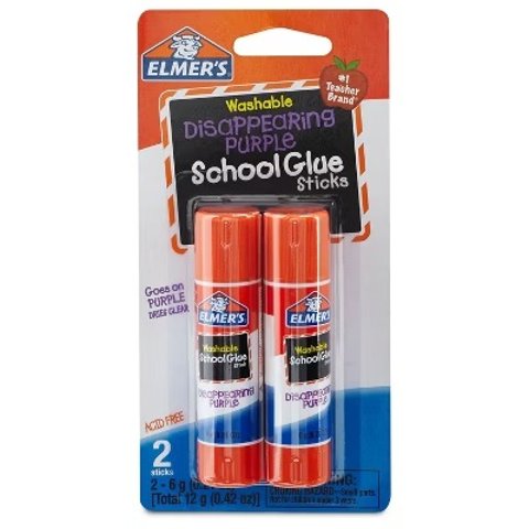 Elmer's Disappearing Purple Glue Sticks 2 Pack
