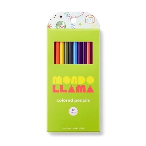 Mondo Llama Colored Pencils 12 Count