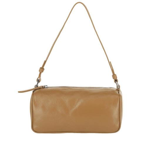 by FAR Eva Creased Leather Shoulder Bag