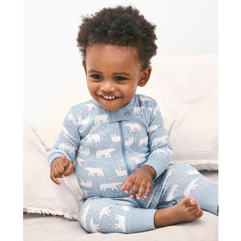 Hanna Andersson Baby Holiday 2-Way Zip Sleeper