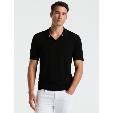 Perry Ellis Tech Knit Open Collar Polo