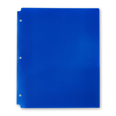 PEN+GEAR 2-Pocket Poly Folder Blue 9.4 x 11.4 Inch