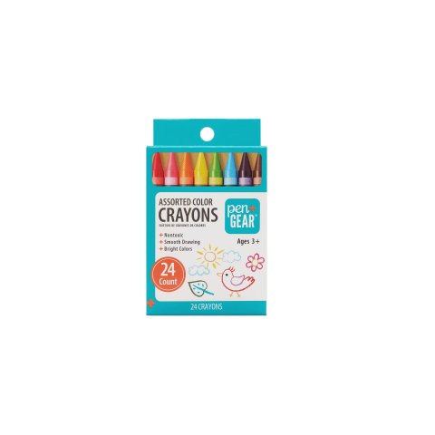 PEN+GEAR Assorted Color Crayons Set 24 Count