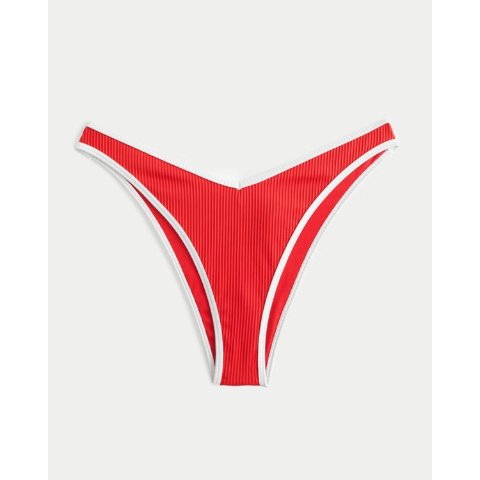 Hollister Women's Ribbed High-Leg V-Waist Bikini Bottom