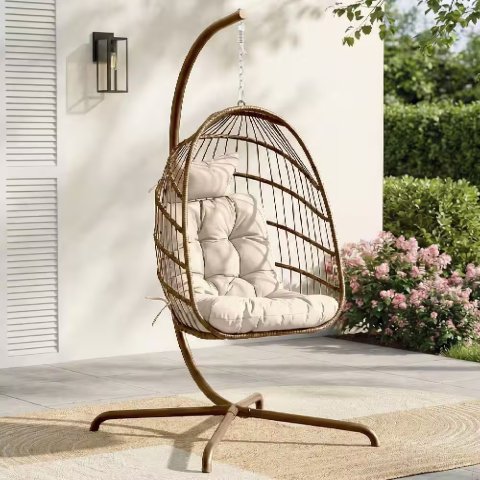 HH-0035 Outdoor Wicker Egg Chair 350 lbs