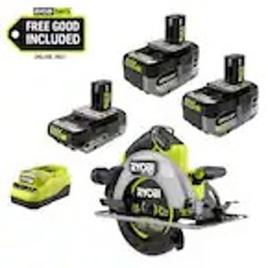 RYOBI ONE+ 18V Circular Saw Kit 4Ah Battery