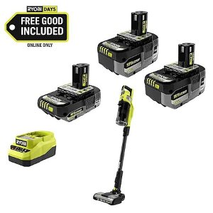 Ryobi ONE+ 18V Stick Vacuum Kit 4.0Ah Battery