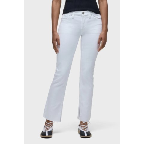 Nico Mid-Rise Straight Ankle Jeans Italian Fabric