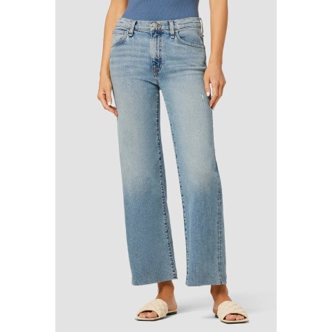 Hudson Jeans Rosalie Wide Leg Crop Premium Italian Fabric