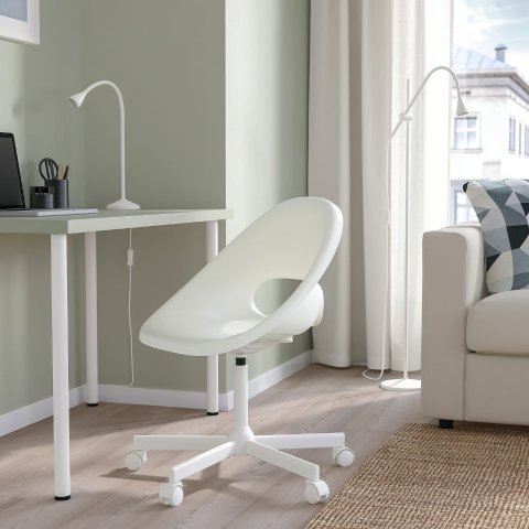 Ikea LOBERGET/MALSKAR Swivel Chair White