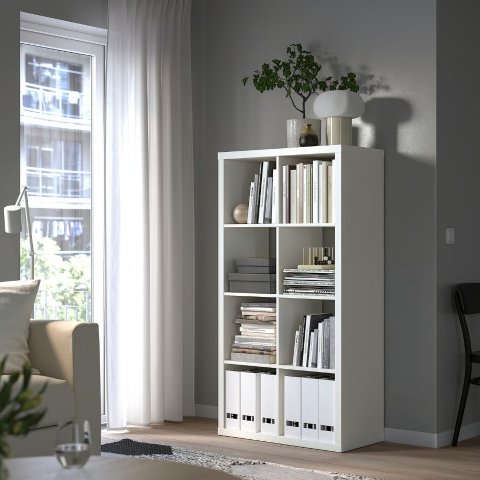 Ikea KALLAX Shelf Unit White 30 1/8x57 5/8 in
