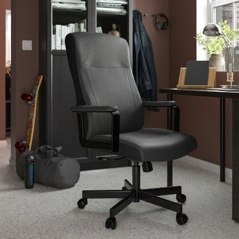 Ikea MILLBERGET Swivel Chair Murum Black
