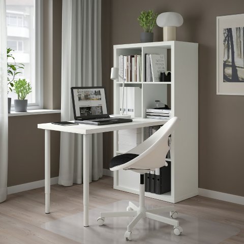 Ikea KALLAX/LINNMON Workstation White 30x54x57 Inch