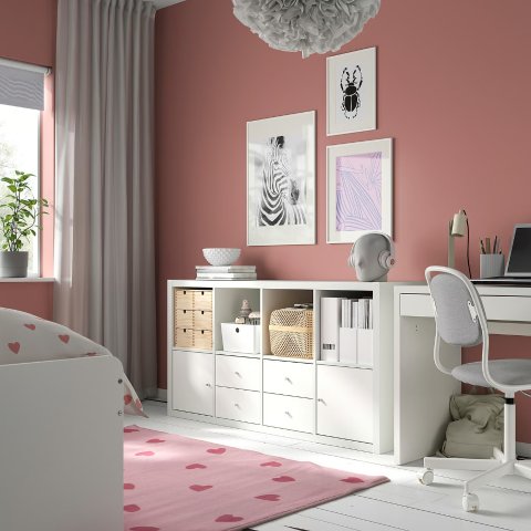 Ikea KALLAX Shelf Unit White 57 5/8x30 1/8 in