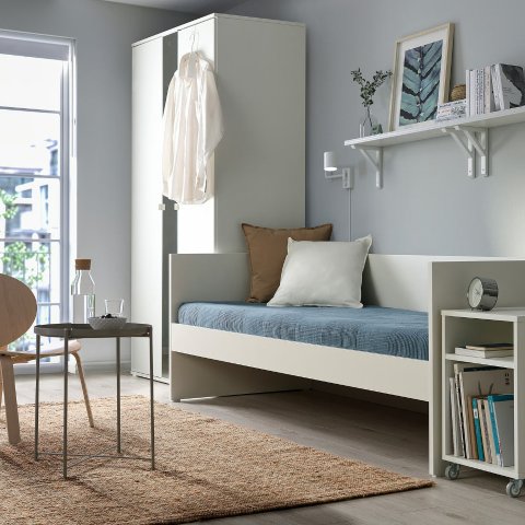 Ikea VIHALS Daybed with 1 Mattress White Medium Firm Twin