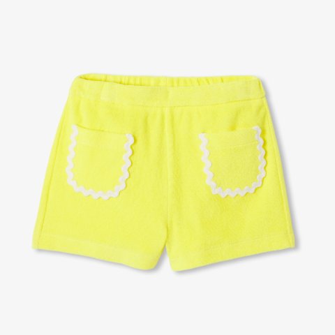 Jacadi Paris French Terry Cloth Shorts Sunshine Yellow