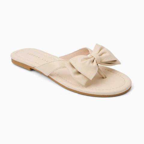 Jack Rogers Vannah Sandal Ivory Nappa Leather