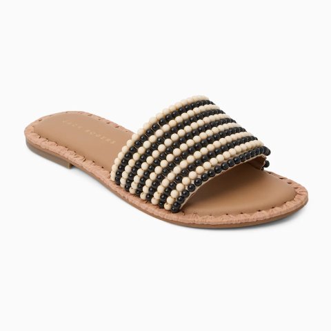 Jack Rogers Savanah Sandal Black Multi Colored Beaded