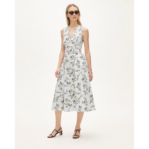 J.Crew Women's V-Neck Lotus Print Dress