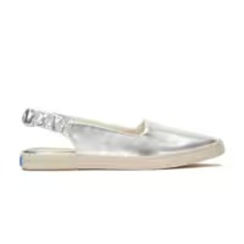 Keds Point Slingback Metallic Leather Jute Foxing