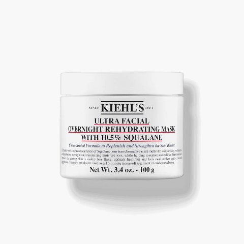 Kiehl's Ultra Facial Overnight Cream Mask with 10.5% Squalane