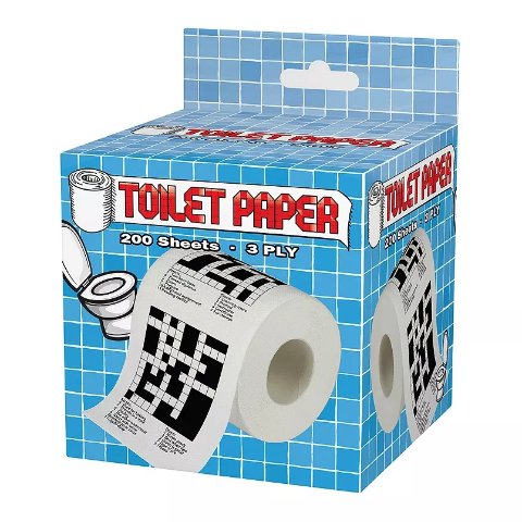 Toilet Paper Crossword Puzzle Roll