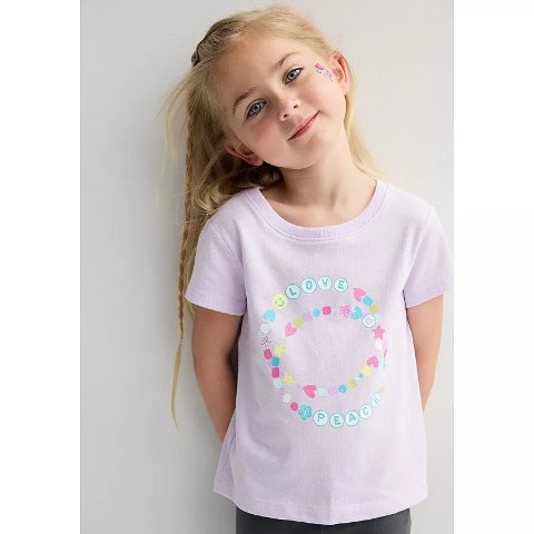 Jumping Beans Toddler Girl Crewneck Short Sleeve Tee
