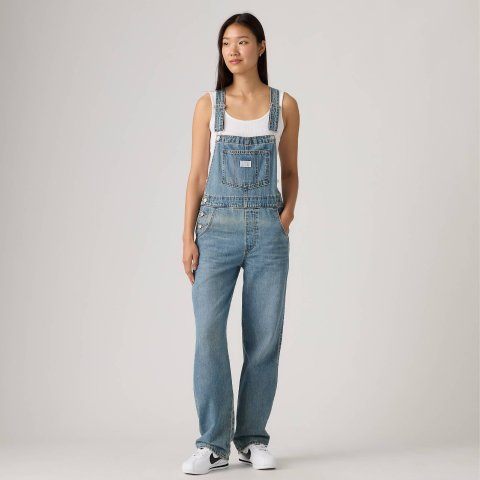 Levi's Vintage Denim Lightweight Overalls Medium Wash