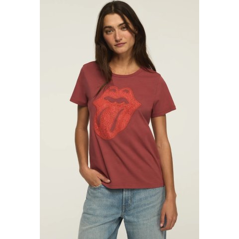 Lucky Brand Rolling Stones Lace Classic Crew Sweatshirt