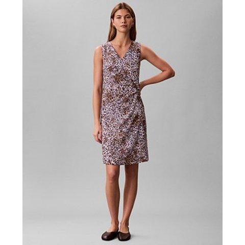 Calvin Klein Women's Printed V-Neck Mini Dress