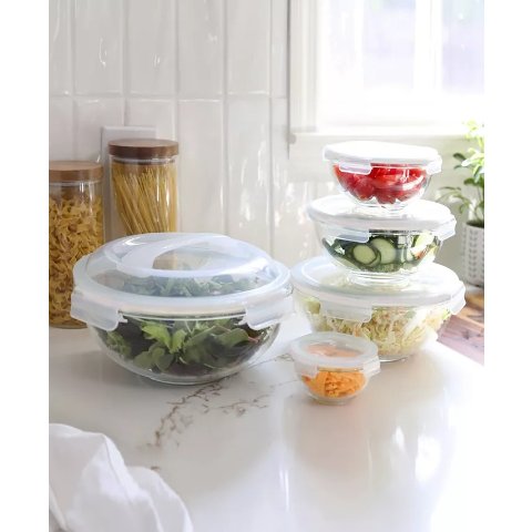 Sedona 10-Piece Nesting Glass Bowl Set