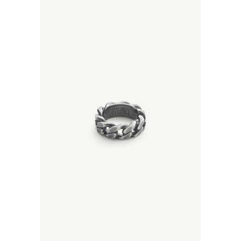 MM6 Maison Margiela Chain-Link Ring Silver-Tone Metal