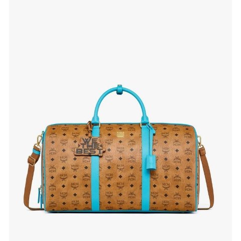 MCM Large Ottomar Weekender Bag in Visetos Cognac