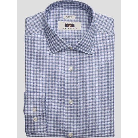 Joseph Abboud Men’s Classic Fit Check Shirt Blue