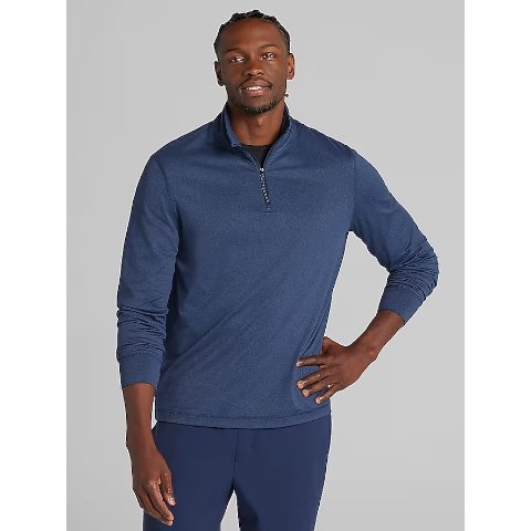 Kenneth Cole CHILLFLEX Men's 1/4-Zip Pullover Olive Green