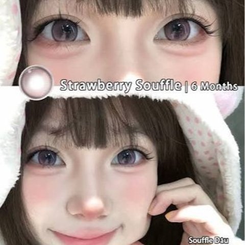 moodylenses Strawberry Souffle Colored Contact Lenses