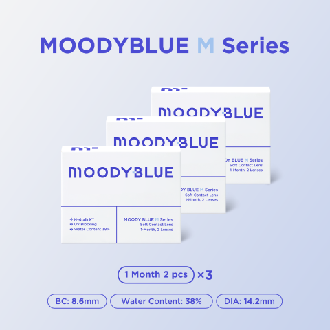 moodyBLUE Monthly Contact Lenses 2 Pack
